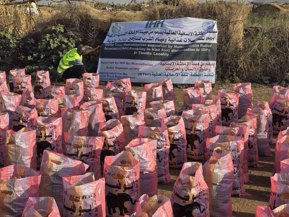 Distribution of Food Baskets to Internally Displaced Persons (IDPs) at Daba Naira IDP Camp, Tawila Locality, North Darfur